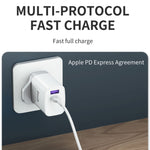 IVON AD52 18W USB-C / Type-C + USB Cổng Kép Sạc Nhanh PD