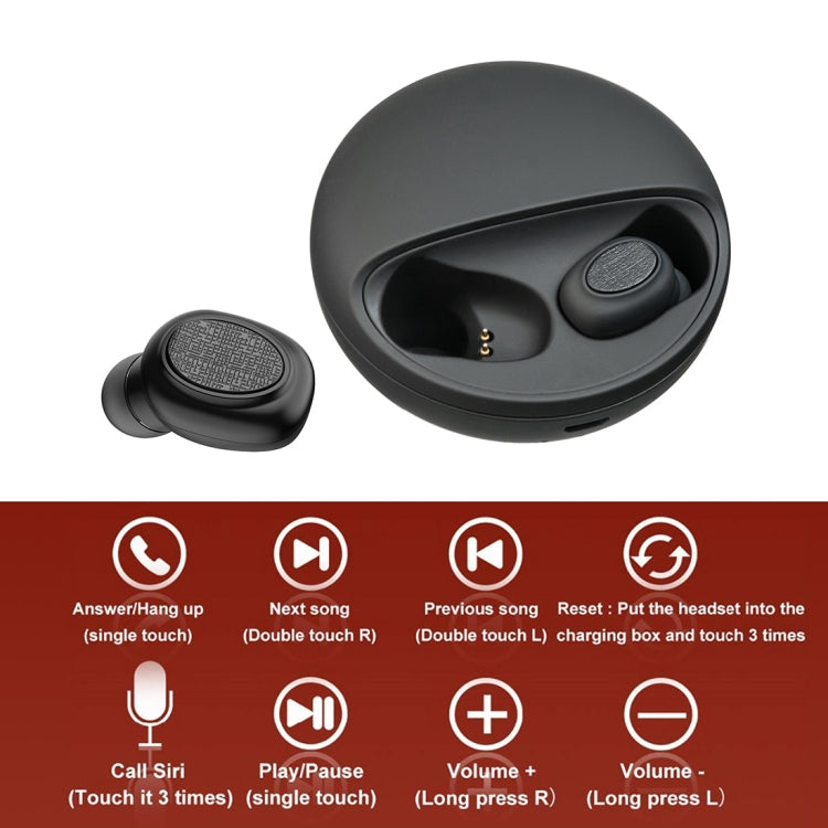 Tai nghe Bluetooth stereo không dây TWS V5.0 YH-03 kèm hộp sạc, hỗ trợ trợ lý giọng nói