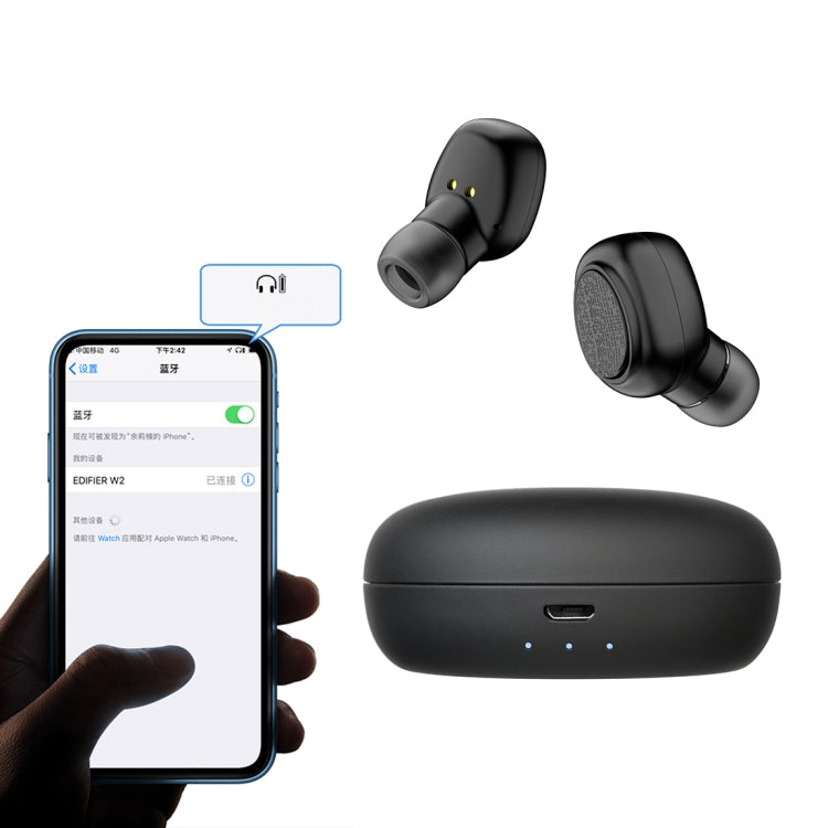 Tai nghe Bluetooth stereo không dây TWS V5.0 YH-03 kèm hộp sạc, hỗ trợ trợ lý giọng nói