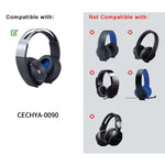 2 cái dành cho Sony PS4 7.1 PlayStation Platinum CECHYA-0090 Bọc đệm tai nghe thay thế không có lưới, dành cho Sony PS4 7.1