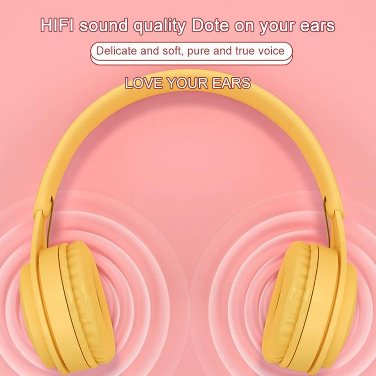 Tai nghe Bluetooth Y08 chất lượng âm thanh Hifi Macaron, hỗ trợ gọi điện & thẻ TF & AUX 3.5mm
