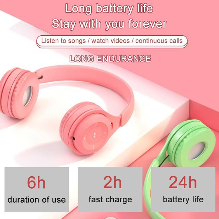 Tai nghe Bluetooth Y08 chất lượng âm thanh Hifi Macaron, hỗ trợ gọi điện & thẻ TF & AUX 3.5mm