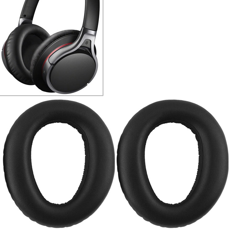 2 chiếc túi bảo vệ tai nghe mút xốp có khóa thẻ cho Sony MDR-10RBT / MDR-10RNC / MDR-10R