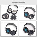 1 đôi áo bọc tai nghe mềm với bông LR cho BOSE QC2 / QC15 / AE2 / QC25 / QC35