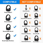1 đôi áo bọc tai nghe mút xốp mềm cho Beats Solo 2.0, phiên bản có dây