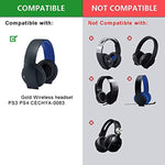 2 chiếc áo bọc tai nghe mềm cho tai nghe stereo không dây Sony PS4 Gold