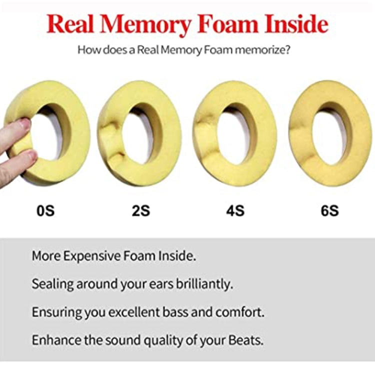 1 đôi áo bọc tai nghe mút xốp mềm cho Beats Studio 2.0