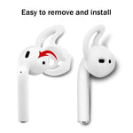 ENKAY mũ tai nghe, đệm tai chống mất, móc tai cho Apple AirPods, 2 đôi