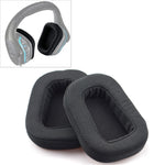 2 cái cho Logitech G633 G933 Bọc đệm tai nghe thay thế Bịt tai có lưới (Da), Lưới đen, Da đen