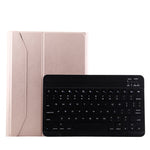 Bàn phím Bluetooth 1130B 3.0 có thể tháo rời ABS vân chải + bao da máy tính bảng vân da cừu cho iPad Pro 11 inch (2018), có điều chỉnh ba cấp / nam châm / chức năng ngủ, 1130B