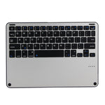 Bàn phím Bluetooth 3018 3.0 có thể tháo rời hợp kim nhôm + bao da máy tính bảng vân vải giả cho iPad Air / Air 2 / iPad Pro 9.7 inch, có chức năng ngủ / chống nước, 3018