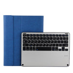 Bàn phím Bluetooth 3018 3.0 có thể tháo rời hợp kim nhôm + bao da máy tính bảng vân vải giả cho iPad Air / Air 2 / iPad Pro 9.7 inch, có chức năng ngủ / chống nước, 3018