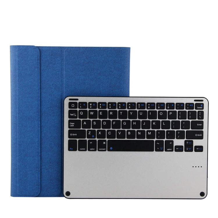 Bàn phím Bluetooth 3018 3.0 có thể tháo rời hợp kim nhôm + bao da máy tính bảng vân vải giả cho iPad Air / Air 2 / iPad Pro 9.7 inch, có chức năng ngủ / chống nước, 3018