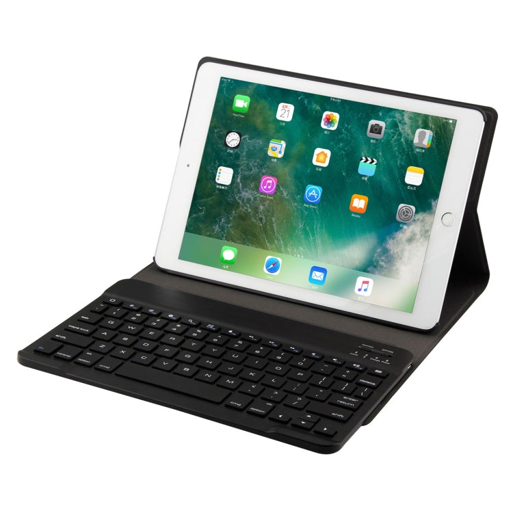 Bàn phím Bluetooth 3.0 FT-1030 vỏ ABS họa tiết chải + Ốp da họa tiết da cho iPad Air / Air 2 / iPad Pro 9.7 inch, có điều chỉnh góc ba cấp độ / Từ tính / Chức năng ngủ, FT-1030D