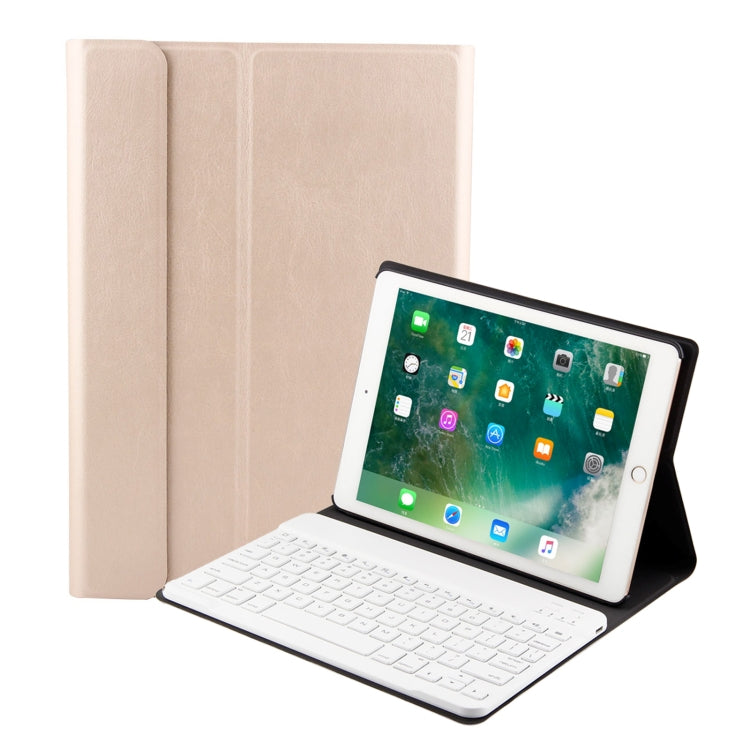 Bàn phím Bluetooth 3.0 FT-1030 vỏ ABS họa tiết chải + Ốp da họa tiết da cho iPad Air / Air 2 / iPad Pro 9.7 inch, có điều chỉnh góc ba cấp độ / Từ tính / Chức năng ngủ, FT-1030D