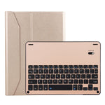 Bàn phím Bluetooth FT-1038B 3.0 có thể tháo rời hợp kim nhôm + bao da máy tính bảng vân da cừu cho iPad Air / Air 2 / iPad Pro 9.7 inch, có chống nước / điều chỉnh góc ba cấp / nam châm / chức năng ngủ, FT-1038B