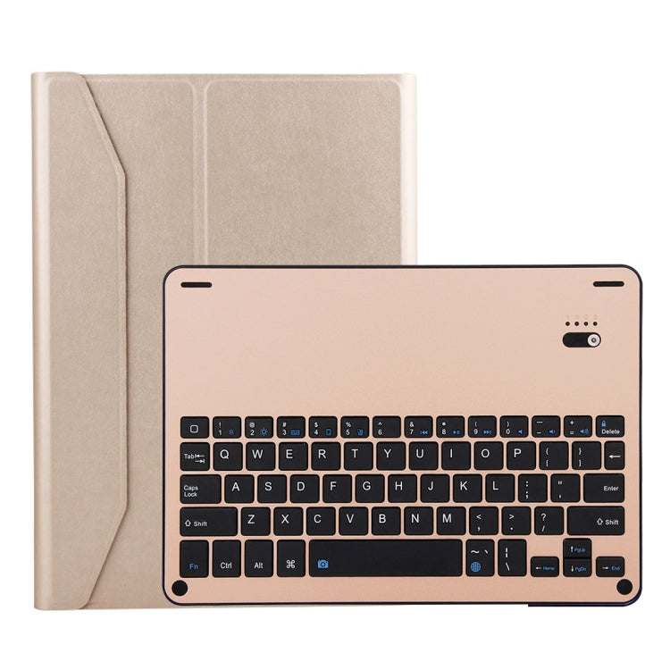 Bàn phím Bluetooth FT-1038B 3.0 có thể tháo rời hợp kim nhôm + bao da máy tính bảng vân da cừu cho iPad Air / Air 2 / iPad Pro 9.7 inch, có chống nước / điều chỉnh góc ba cấp / nam châm / chức năng ngủ, FT-1038B
