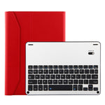 Bàn phím Bluetooth FT-1038B 3.0 có thể tháo rời hợp kim nhôm + bao da máy tính bảng vân da cừu cho iPad Air / Air 2 / iPad Pro 9.7 inch, có chống nước / điều chỉnh góc ba cấp / nam châm / chức năng ngủ, FT-1038B
