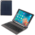 Bàn phím Bluetooth 3.0 siêu mỏng T-201 có thể tháo rời + Ốp da họa tiết da cừu cho iPad Air / Air 2 / iPad Pro 9.7 inch, hỗ trợ điều chỉnh đa góc, T-201