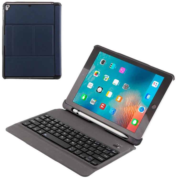 Bàn phím Bluetooth 3.0 siêu mỏng T-201 có thể tháo rời + Ốp da họa tiết da cừu cho iPad Air / Air 2 / iPad Pro 9.7 inch, hỗ trợ điều chỉnh đa góc, T-201