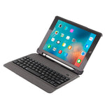 Bàn phím Bluetooth 3.0 siêu mỏng T-201 có thể tháo rời + Ốp da họa tiết da cừu cho iPad Air / Air 2 / iPad Pro 9.7 inch, hỗ trợ điều chỉnh đa góc, T-201
