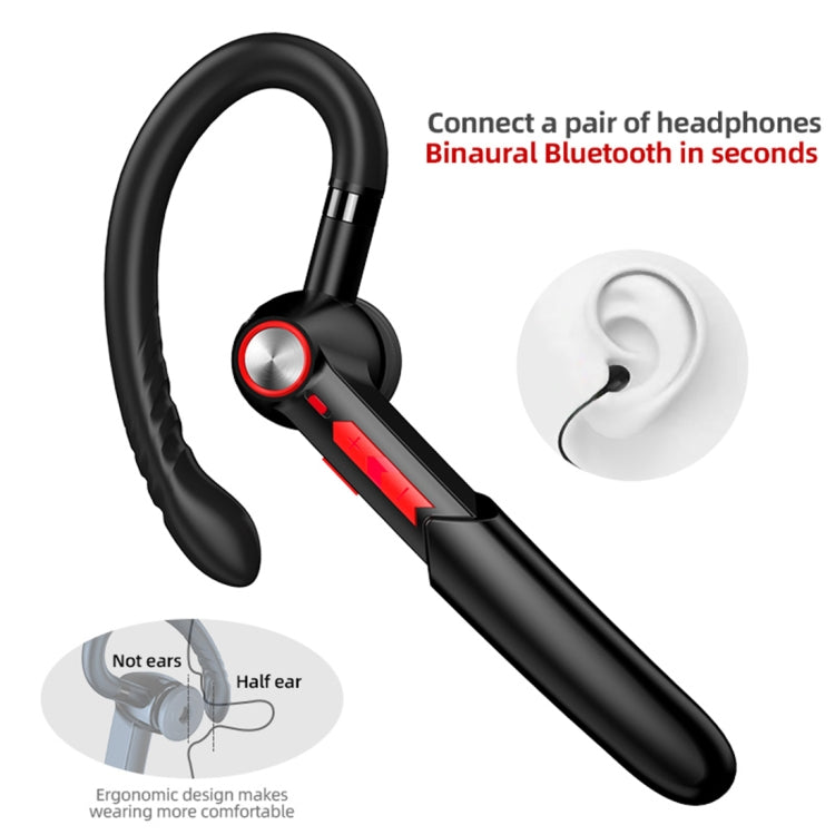 Tai Nghe Bluetooth Treo Tai ME-100 TWS Phiên Bản 5.0 Stereo Thật Quay Đa Năng Dành Cho Doanh Nhân