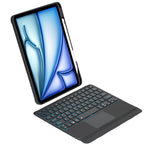Vỏ bàn phím Bluetooth cảm ứng có đèn nền tháo rời xoay T11B-AS cho iPad Air 11 2024 / Air 5 / Air 4 10.9 / Pro 11 2022 2021 2020 2018, dành cho iPad Air 11 2025 / Air 11 2024 / Air 5 / Air 4 10.9 / Pro 11 2022 2021 2020 2018