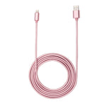 Cáp dữ liệu / sạc 2m đầu kim loại kiểu dệt 84 lõi 8 chân sang USB 2.0