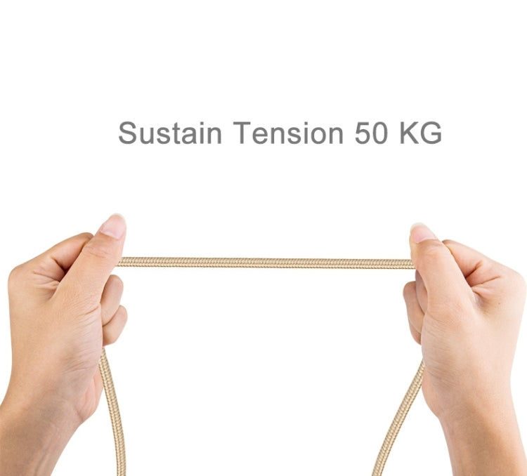 Cáp dữ liệu / sạc 1m đầu kim loại kiểu dệt 84 lõi 8 chân sang USB 2.0