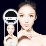 Đèn selfie làm đẹp có sạc cho iPhone, Galaxy, Huawei, Xiaomi, LG, HTC và các điện thoại thông minh khác, kẹp điều chỉnh & cáp USB