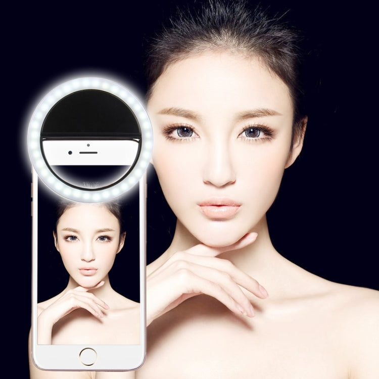 Đèn selfie làm đẹp có sạc cho iPhone, Galaxy, Huawei, Xiaomi, LG, HTC và các điện thoại thông minh khác, kẹp điều chỉnh & cáp USB