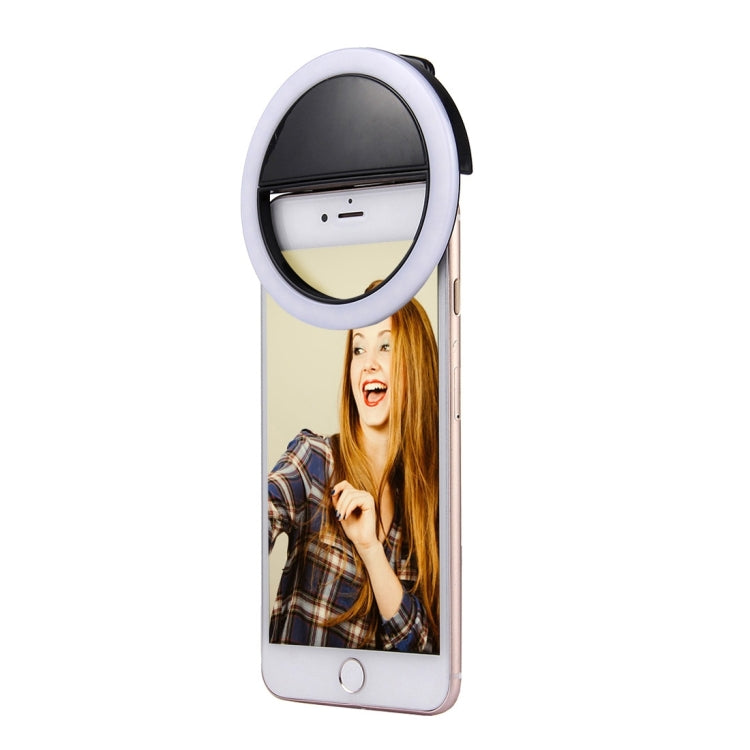 Đèn selfie làm đẹp có sạc cho iPhone, Galaxy, Huawei, Xiaomi, LG, HTC và các điện thoại thông minh khác, kẹp điều chỉnh & cáp USB