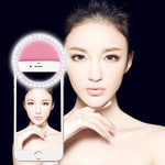 Đèn selfie làm đẹp có sạc cho iPhone, Galaxy, Huawei, Xiaomi, LG, HTC và các điện thoại thông minh khác, kẹp điều chỉnh & cáp USB
