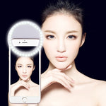 Đèn selfie làm đẹp có sạc cho iPhone, Galaxy, Huawei, Xiaomi, LG, HTC và các điện thoại thông minh khác, kẹp điều chỉnh & cáp USB