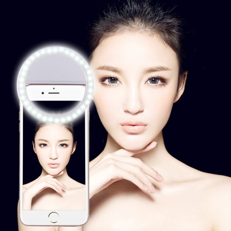 Đèn selfie làm đẹp có sạc cho iPhone, Galaxy, Huawei, Xiaomi, LG, HTC và các điện thoại thông minh khác, kẹp điều chỉnh & cáp USB