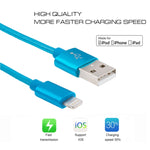 Cáp dữ liệu / sạc 3m đầu kim loại kiểu dệt 3A 8 chân sang USB, dài 3m 8 chân