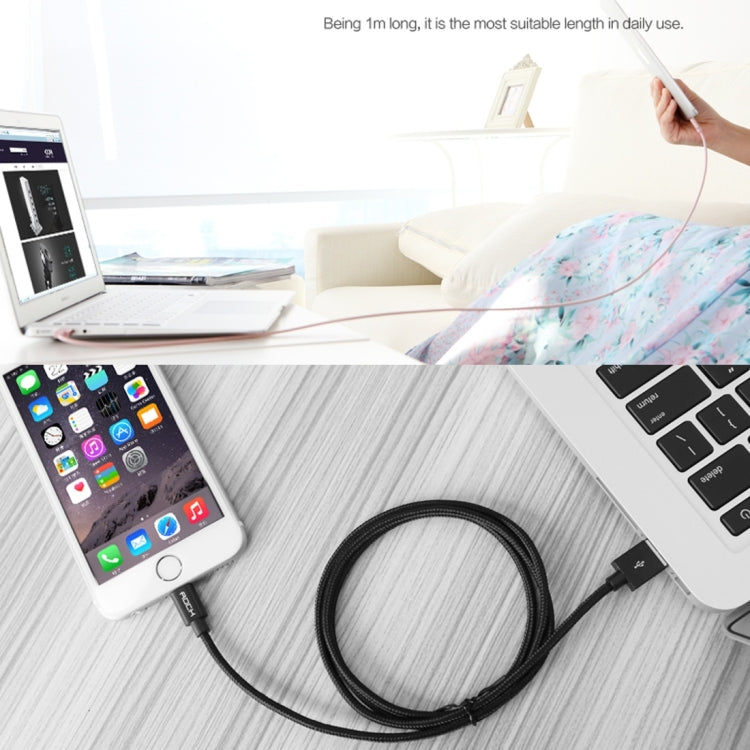 Cáp dữ liệu / sạc 3m đầu kim loại kiểu dệt 3A 8 chân sang USB, dài 3m 8 chân