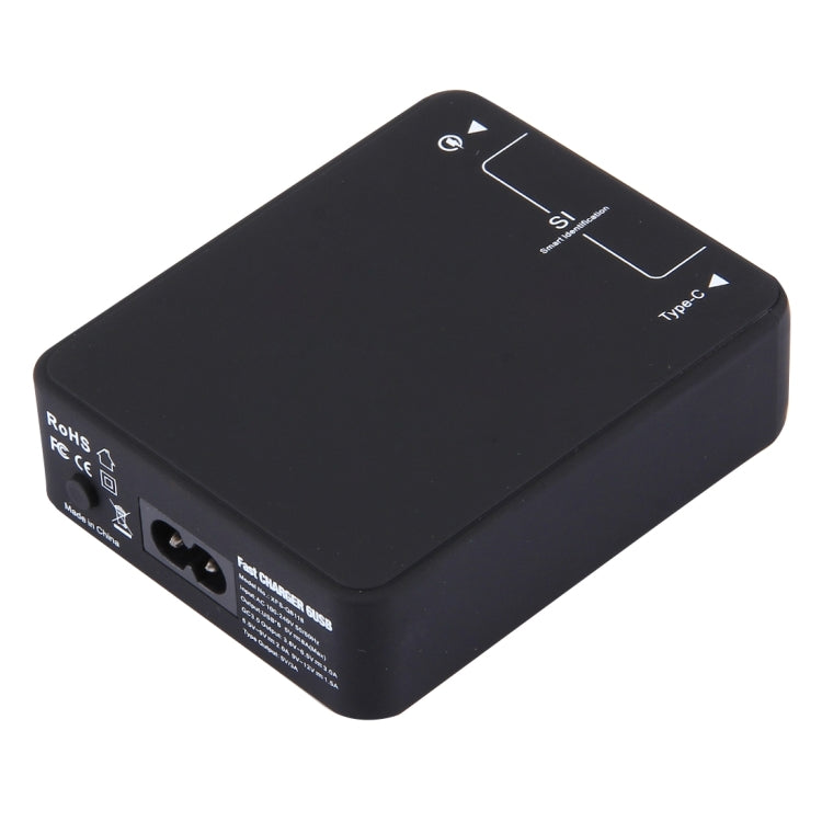 Q8118 1 Sạc Nhanh 3.0 + 4 Cổng USB Nhận Diện Thông Minh + 1 USB-C / Type-C 3.1 Bộ Sạc USB Bàn