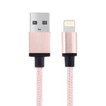 Cáp Dữ Liệu / Sạc 1m Đầu Kim Loại Dệt Kiểu 58 Sợi 8 Pin sang USB 2.0