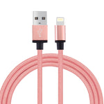 Cáp Dữ Liệu / Sạc 1m Đầu Kim Loại Dệt Kiểu 58 Sợi 8 Pin sang USB 2.0