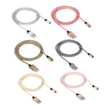 Cáp Dữ Liệu / Sạc 1m Đầu Kim Loại Dệt Kiểu 58 Sợi 8 Pin sang USB 2.0