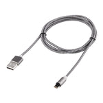 Cáp sạc từ tính xoay 360 độ 8 Pin ra USB 2.0 kiểu dệt có đèn LED báo hiệu, chiều dài cáp: 1m