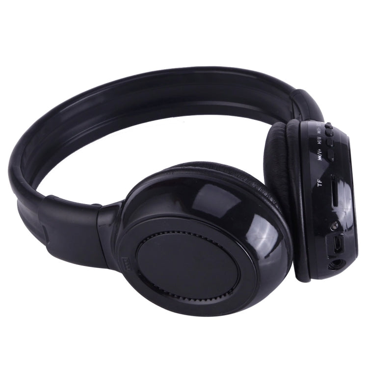 BS-N65 Tai nghe không dây stereo HiFi gập băng đô với màn hình LCD & khe cắm thẻ TF & đèn báo LED & chức năng FM, BS-N65