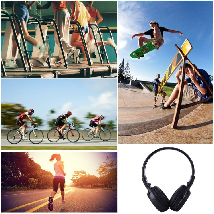 BS-N65 Tai nghe không dây stereo HiFi gập băng đô với màn hình LCD & khe cắm thẻ TF & đèn báo LED & chức năng FM, BS-N65