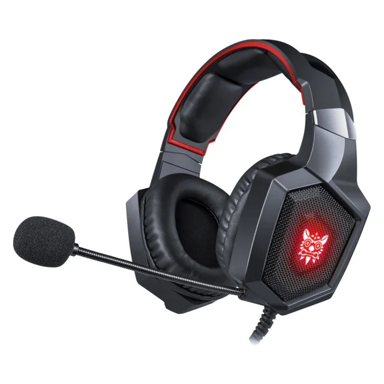 Tai nghe chơi game ONIKUMA K8 chụp tai, âm bass stereo vòm có micro & đèn LED