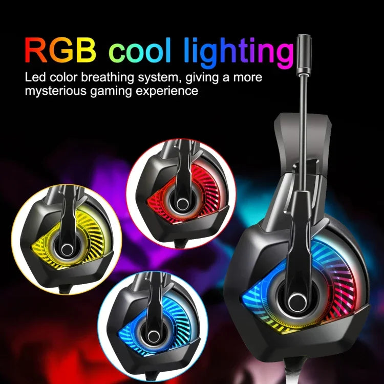Tai nghe chơi game ONIKUMA K6 chụp tai, âm bass stereo vòm có micro & đèn RGB