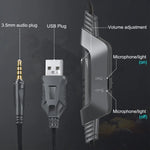 Tai nghe chơi game ONIKUMA K6 chụp tai, âm bass stereo vòm có micro & đèn RGB