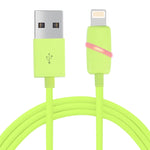 Cáp đồng bộ dữ liệu 1m kiểu hộp quà cuộn tròn 8 chân sang USB có đèn báo cho iPhone, iPad