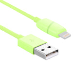 Cáp đồng bộ dữ liệu 1m kiểu hộp quà cuộn tròn 8 chân sang USB có đèn báo cho iPhone, iPad