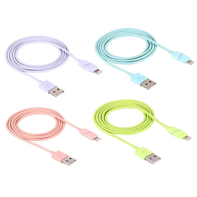Cáp đồng bộ dữ liệu 1m kiểu hộp quà cuộn tròn 8 chân sang USB có đèn báo cho iPhone, iPad